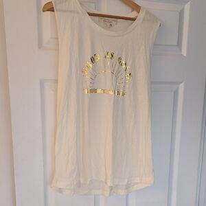 Saltwater LUXE Good As Gold Cream Sleeveless Top XL